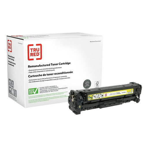 TRU RED CC532A HP 304A Remanufactured Toner Cartridge - Standard Yield - Yellow