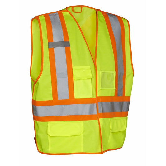 Gilet détachable Forcefield Deluxe 5 points - Citron vert - Petit/Moyen