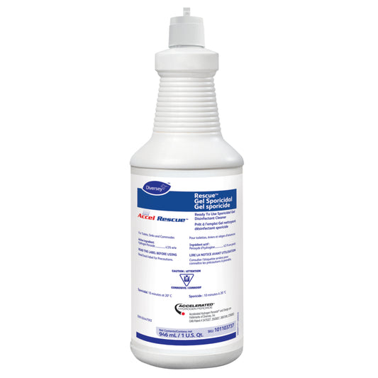 Diversey Rescue Gel Sporicidal Ready To Use Disinfectant Cleaner - 946mL - 12 Pack