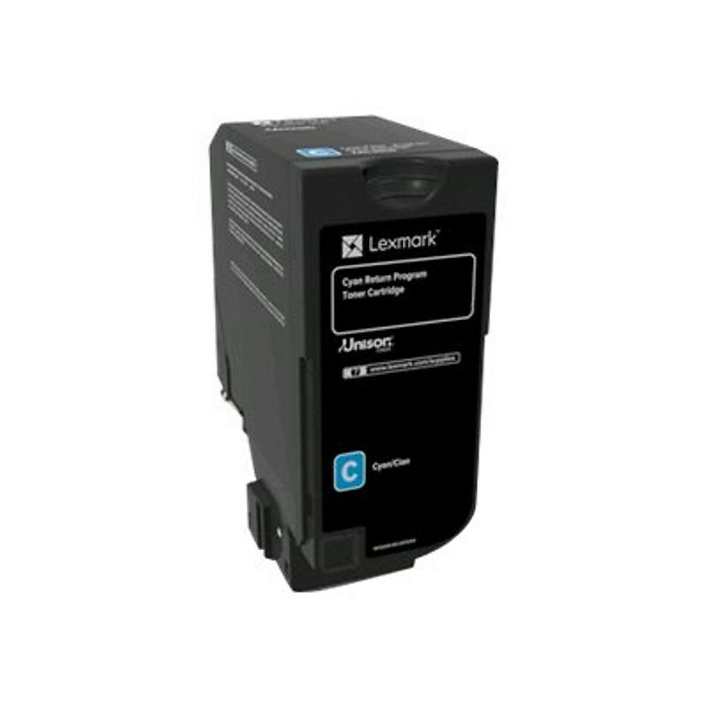 Cartouche de toner cyan à retourner Lexmark CS720 - CS725 - CX725 (74C10C0)