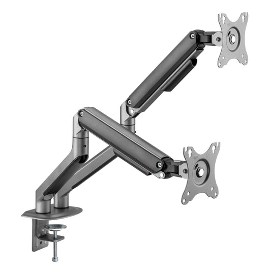 Horizon ActiveErgo Dual Gas Spring  Monitor Arms - Silver