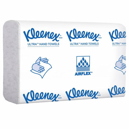 Essuie-mains multi-plis Kleenex Reveal - 20 x 24 cm - Pour distributeur de comptoir Kleenex Reveal - Blanc - 16 paquets de 150 serviettes/paquet