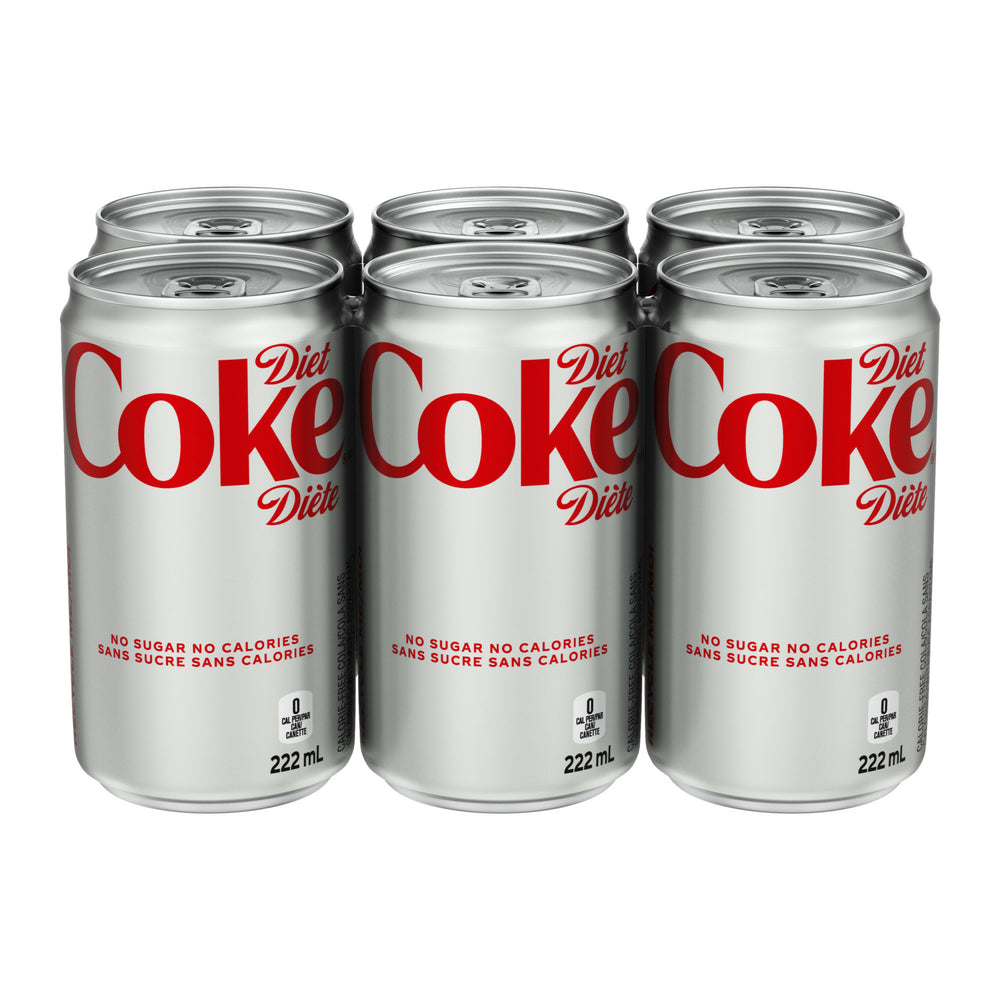 Coca Cola Diet Coke - Cans - 222ml - 4 x 6 Pack