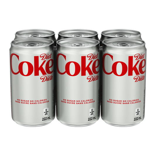 Coca-Cola Light - Canettes - 222 ml - Lot de 4 x 6