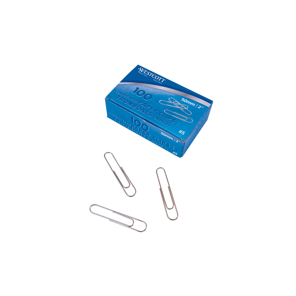 Westcott Paper Clips - 2" Corrugated - 100 Pack