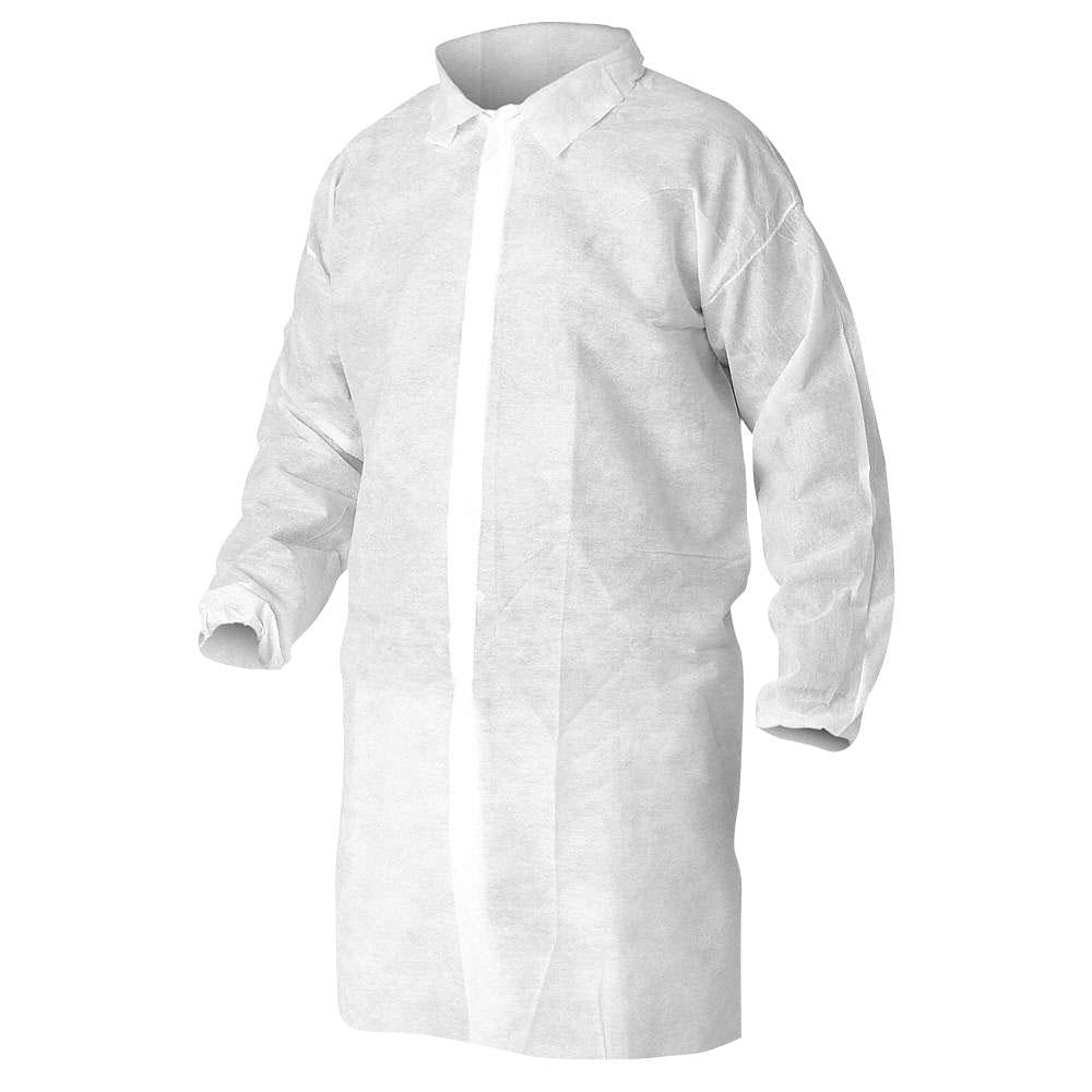 Blouse de laboratoire en polypropylène Latoplast - Grande taille - Blanche