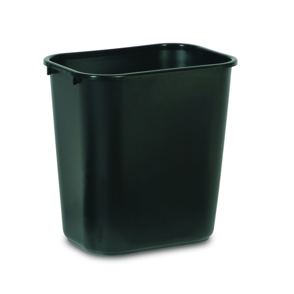 Corbeille à papier en plastique Rubbermaid - 28,5 litres - Noir