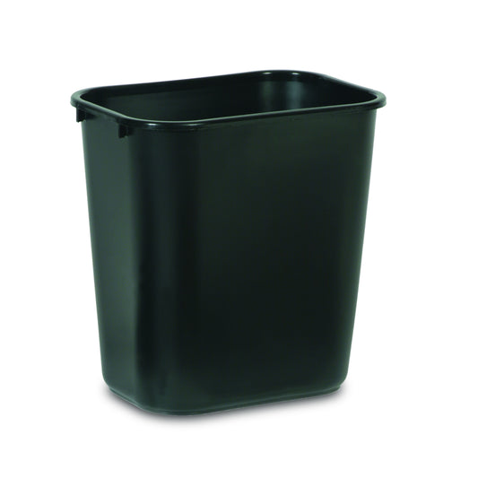 Corbeille à papier en plastique Rubbermaid - 28,5 litres - Noir