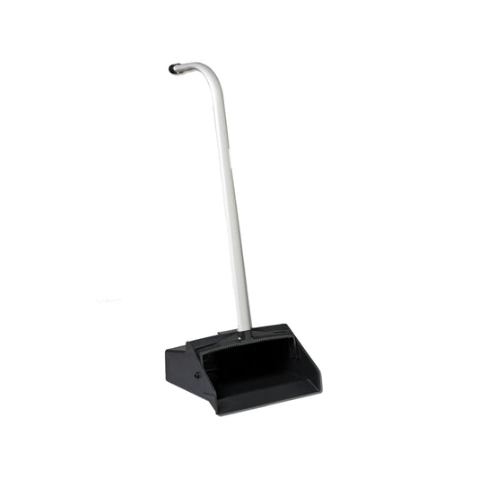 Vileda Plastic Lobby Dust Pan with Ergonomic Handle - Black