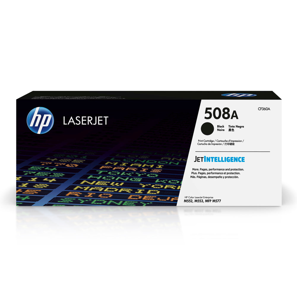 Cartouche de toner noir d'origine HP 508A (CF360A) LaserJet