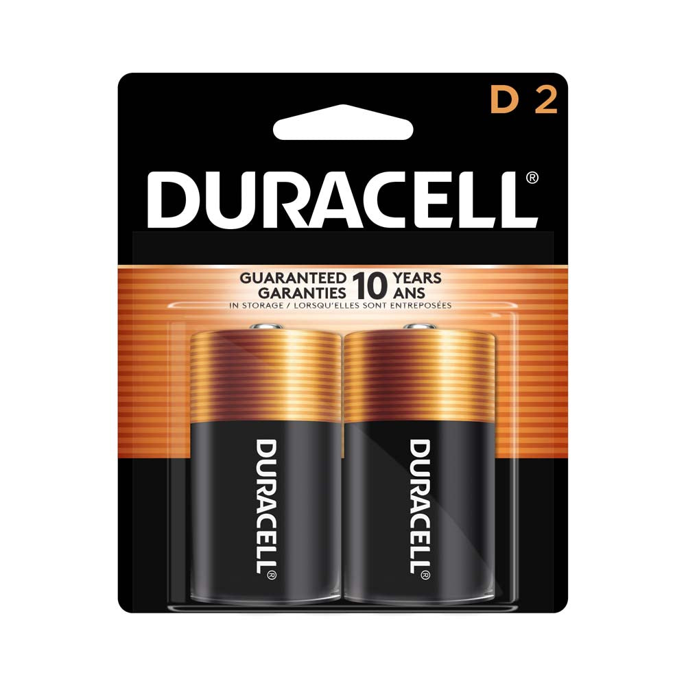 Duracell Coppertop D Batteries - 2 Pack
