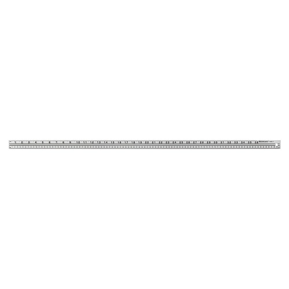 Westcott 39"/100cm Aluminum Yard/Meter Stick