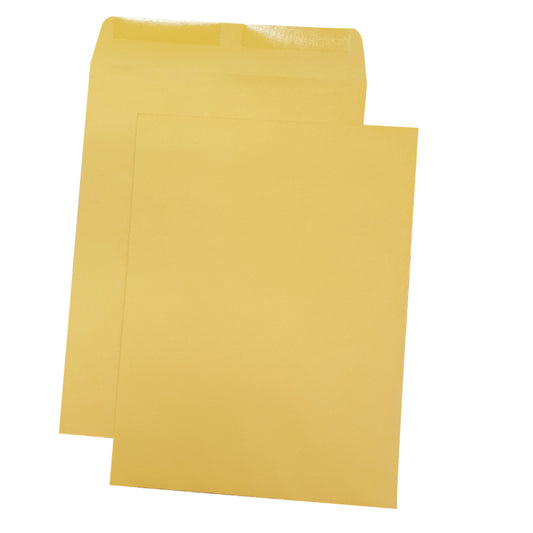 Enveloppes pour catalogue SupremeX à extrémité ouverte - 24 lb - 9 po x 12 po - Kraft doré - Paquet de 500