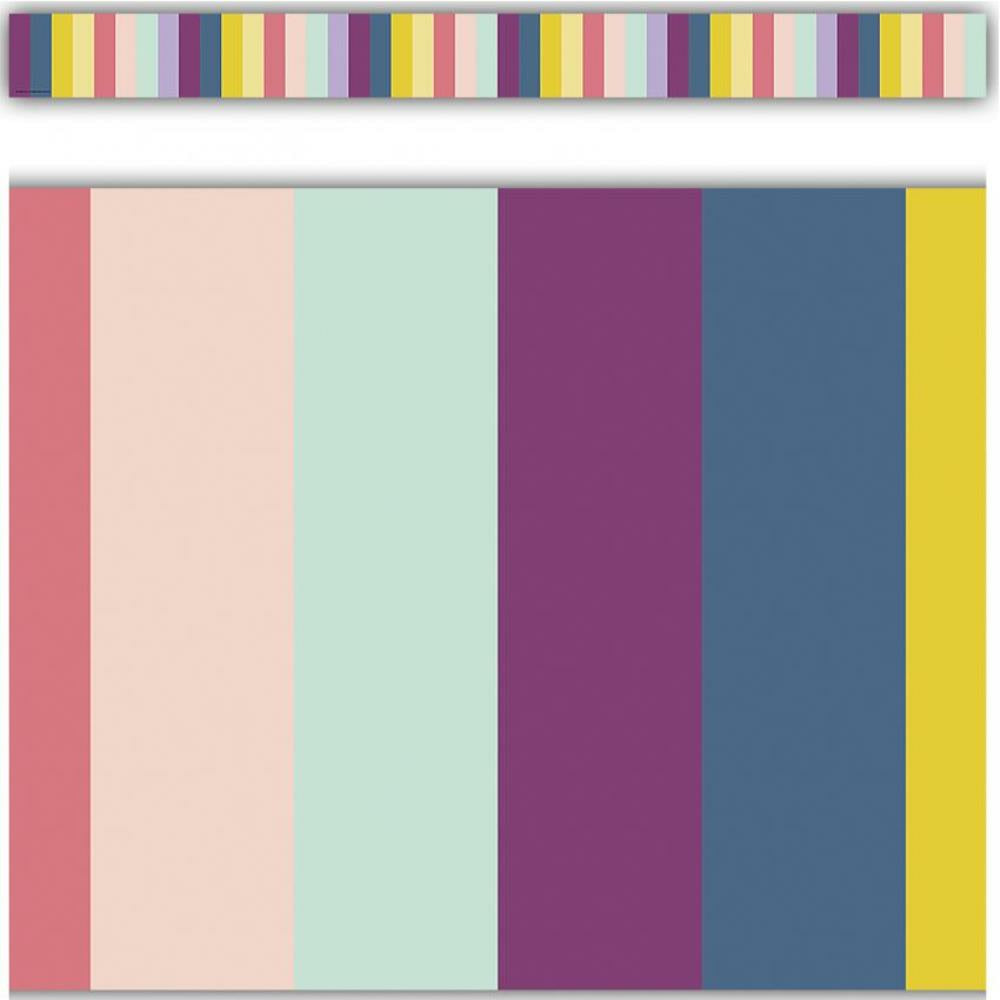 Bordure droite à rayures Oh Happy Day, 12/pqt.