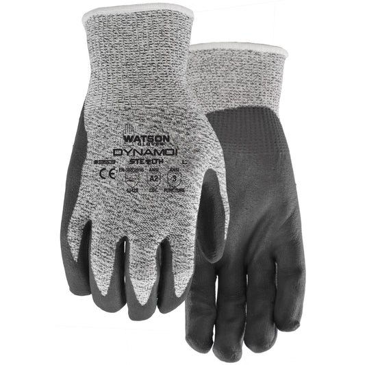 Stealth Dynamo Sure Grip Gloves - Medium - Grey/Black
