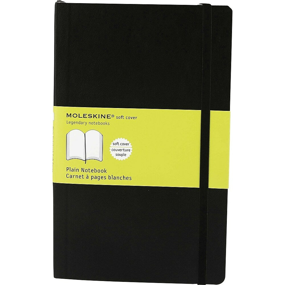 Carnet Moleskine Classic noir à couverture souple extra large, 19,5 x 25,4 cm