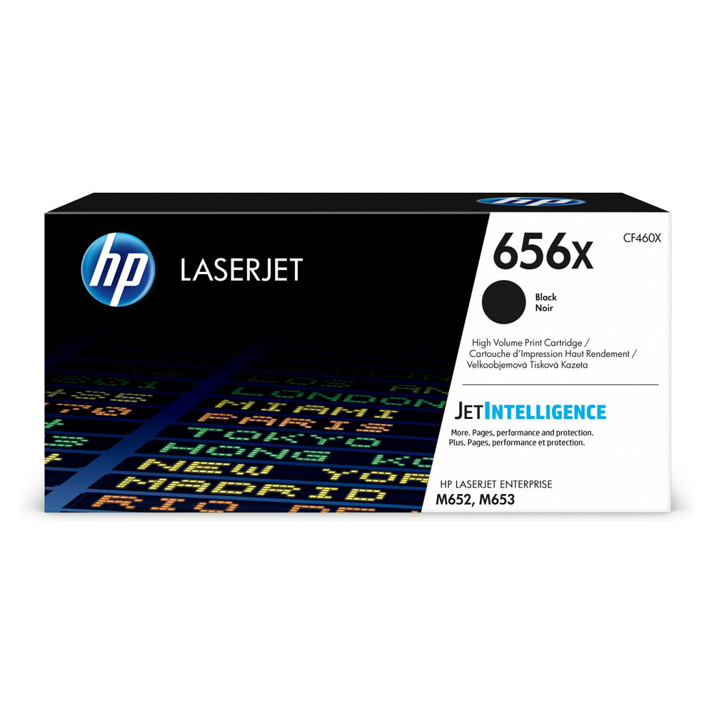 Cartouche de toner noir HP 656X LaserJet d'origine - Haute capacité (CF460X)