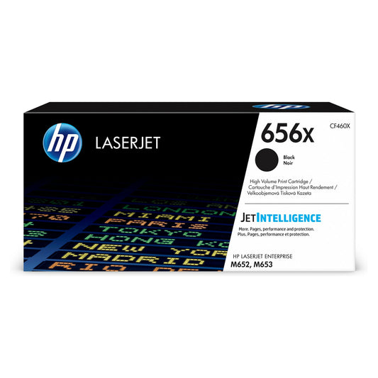 HP 656X Black Original LaserJet Toner Cartridge - High Yield (CF460X)