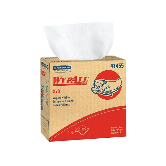 WypAll Workhorse X70 Hydroknit Rag - 9.1" x 16.8" - White - 100 Sheets/Box - 10 Boxes Pack