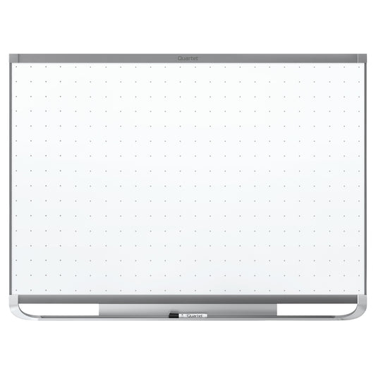 Tableau blanc effaçable Quartet Prestige 2 - Lignes de quadrillage discrètes - Cadre finition aluminium - 48" x 72"