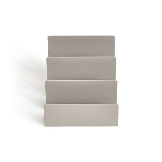 TRU RED 3-Slot Plastic Letter Sorter - Grey