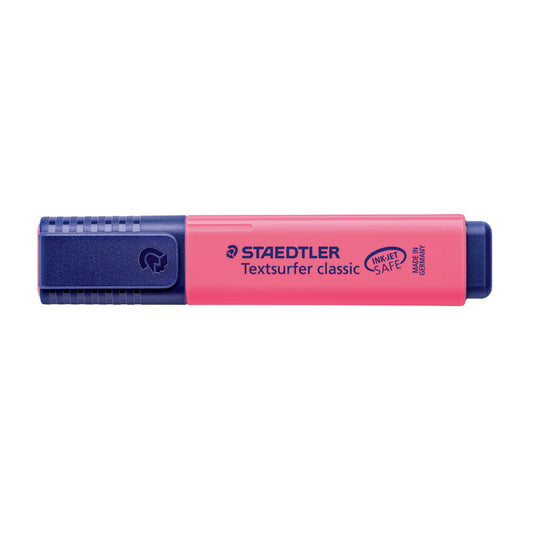 Surligneurs Staedtler Textsurfer à pointe biseautée – Rose – Lot de 10