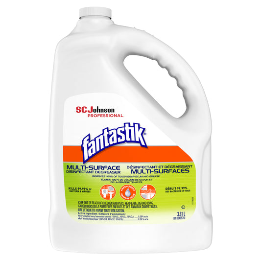 Recharge dégraissante désinfectante et assainissante multi-surfaces Fantastik Pro - 3,78 L