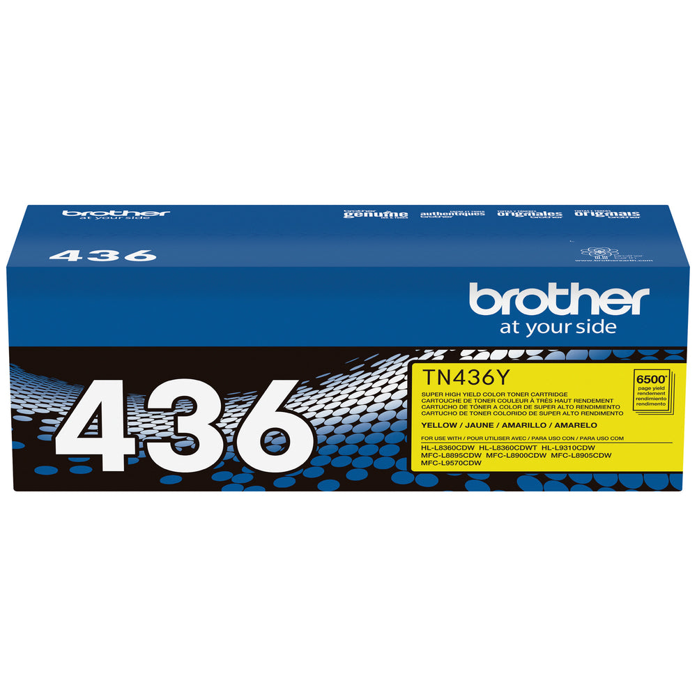 Cartouche de toner Brother TN436Y, très haut rendement (TN436Y)