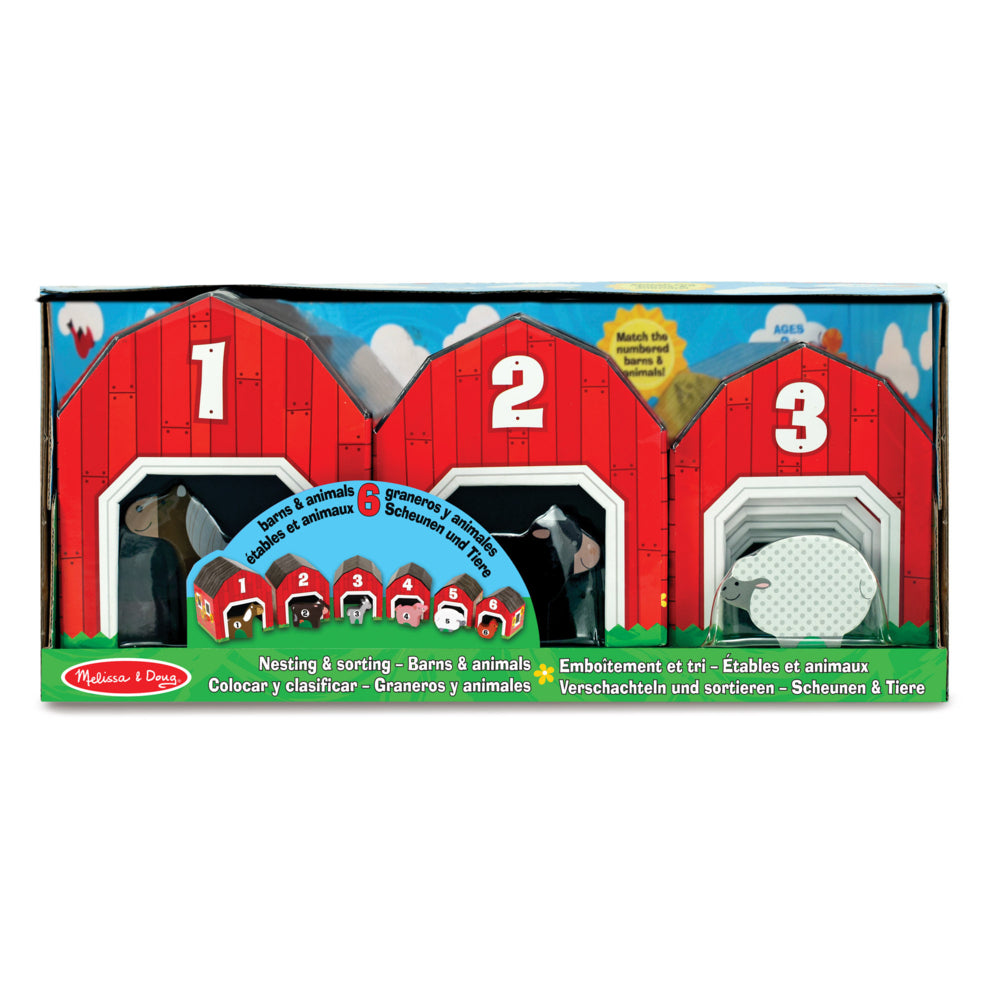 Melissa & Doug Nesting & Sorting Barns & Animals