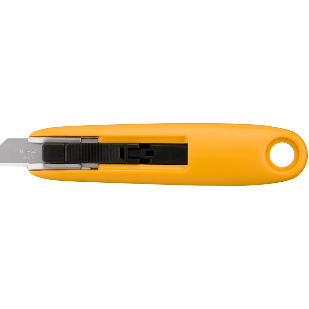 Couteau de sécurité auto-rétractable compact semi-automatique OLFA SK-7 - Jaune