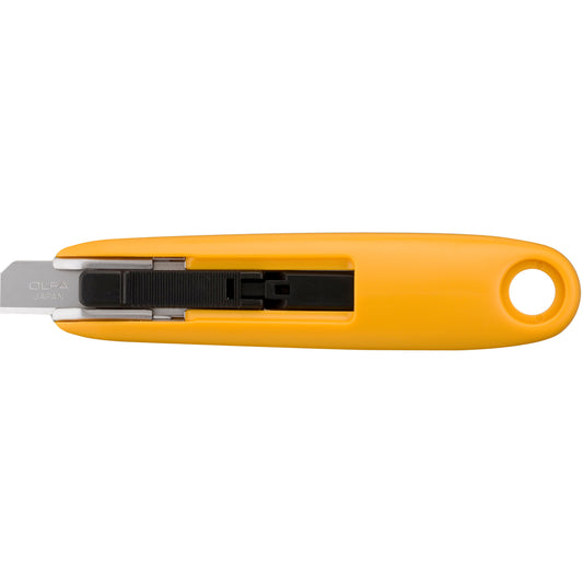 OLFA SK-7 Semi-Automatic Compact Self-Retracting Safety Knife - Yellow