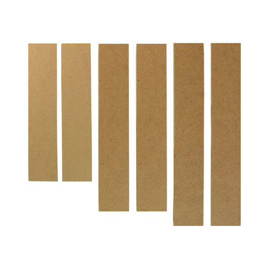 Wasip Wooden Splints - Assorted Sizes - 6 Pack
