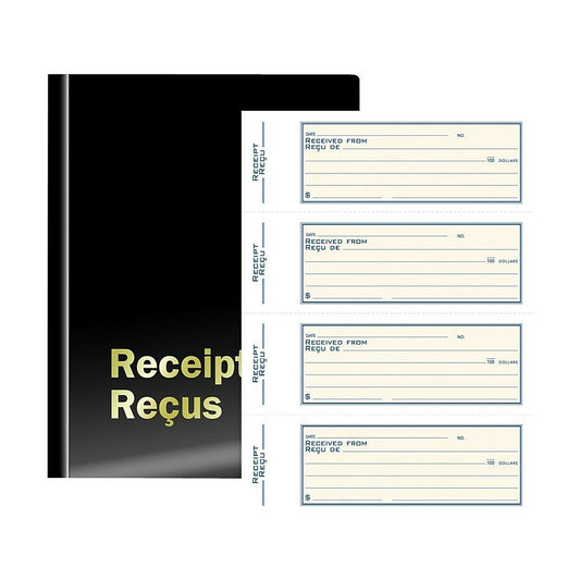 Carnet de reçus bilingue Staples - 400 exemplaires