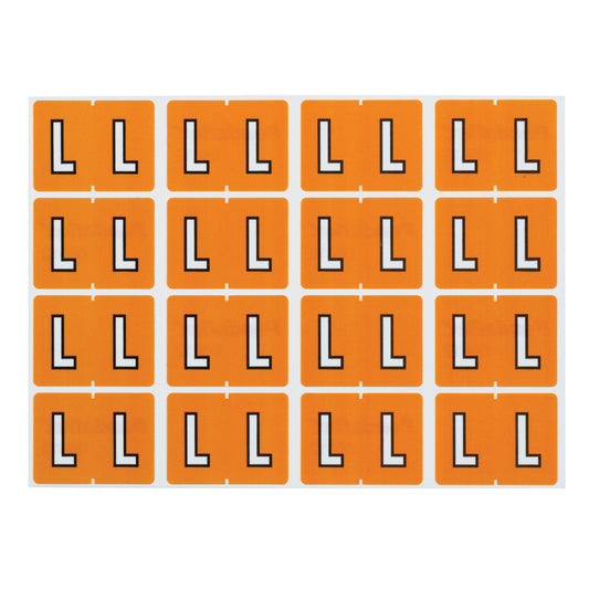 Pendaflex A-Z Light Brown End Tab Filing Labels - L - 240 Pack