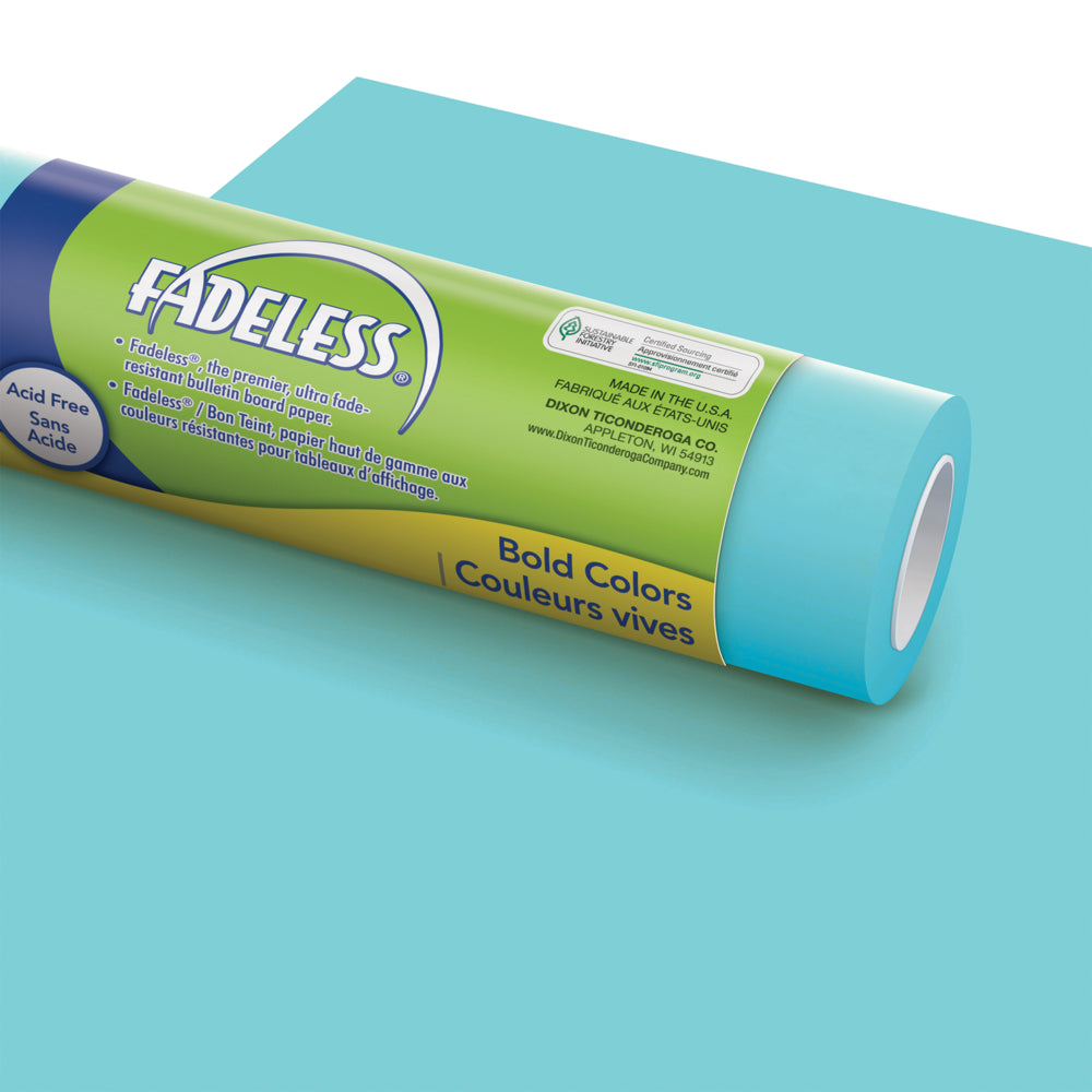 Fadeless Bulletin Board Art Paper, Lite Blue, 1/21m x 15.24m, 1 Roll