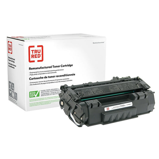 TRU RED Q5949A HP 49A Remanufactured Toner Cartridge - Standard Yield - Black