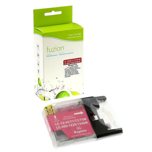 Cartouches d'encre compatibles Fuzion Brother LC75M - Haut rendement - Magenta