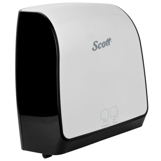 Scott Pro Automatic Hard Roll Towel Dispenser - for Blue Core Scott Pro Roll Towels - 12.66" x 16.44" x 9.18" - White