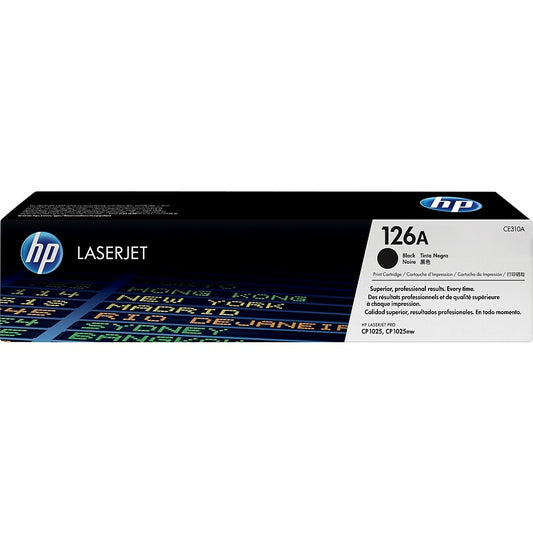 Cartouche de toner noir d'origine HP 126A (CE310A) LaserJet