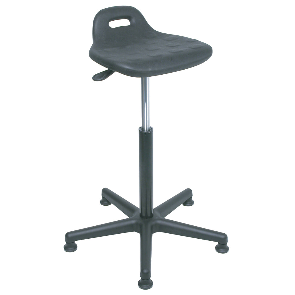 Horizon Shoptech Sit/Stand Stool - Polyurethane - Black