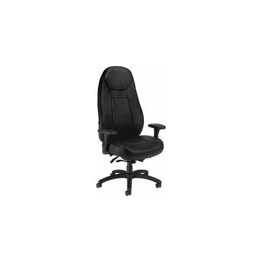 Global Obusforme Comfort XL Extended High Back Synchro-Tilter Chair with Casters - Black