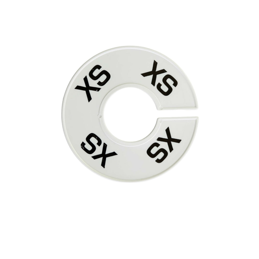 Séparateur d'anneaux Eddie's - XS - Blanc/Noir - Paquet de 100