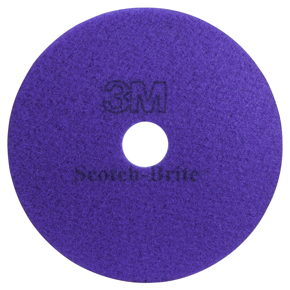 3M Scotch Brite Purple Diamiond Floor Pad Plus - 20" Diameter - 5 Pack