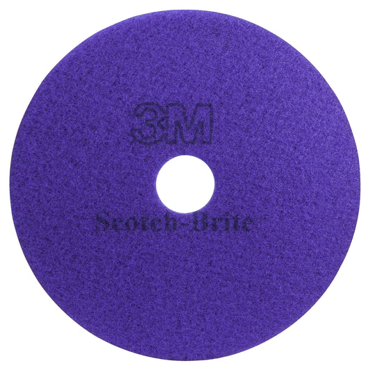 3M Scotch Brite Purple Diamiond Floor Pad Plus - 20" Diameter - 5 Pack