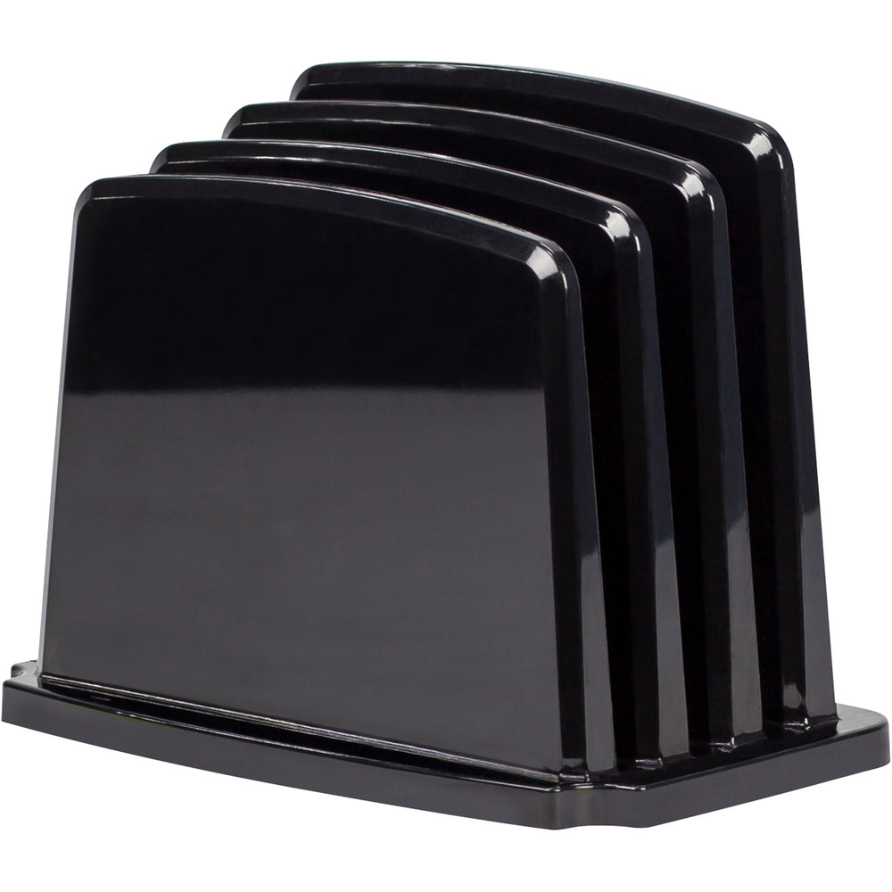 Storex Modern Gloss Vertical Sorter - Black