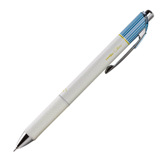Pentel EnerGel Clena Retractable Gel Pen - 0.5mm - Blue Barrel - Blue Ink - 10 Pack