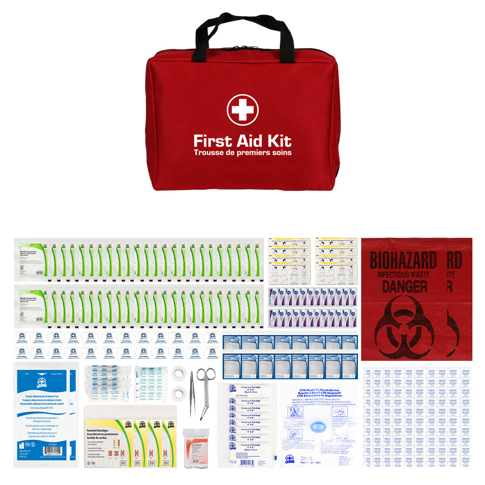 Trousse de premiers secours de base WASIP CSA Type 2, grande taille, emballage souple