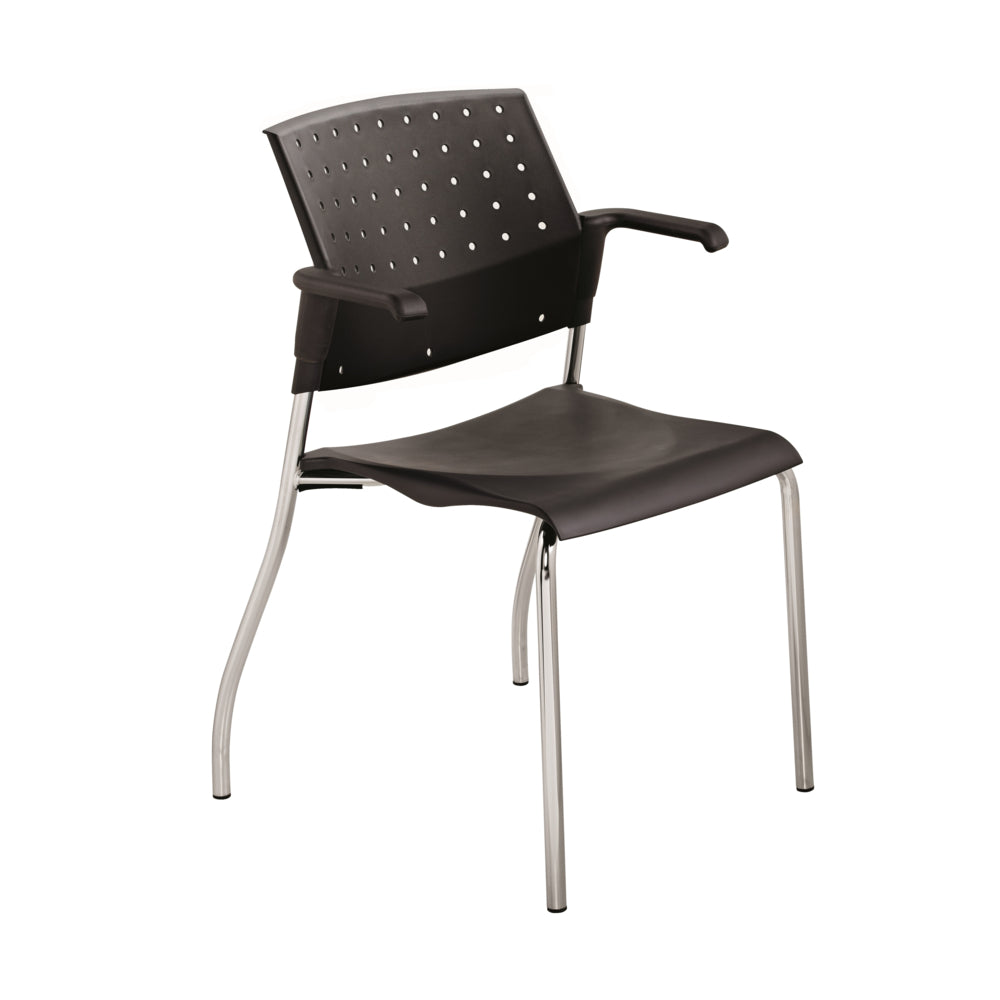 Chaise empilable Global Sonic - Noir