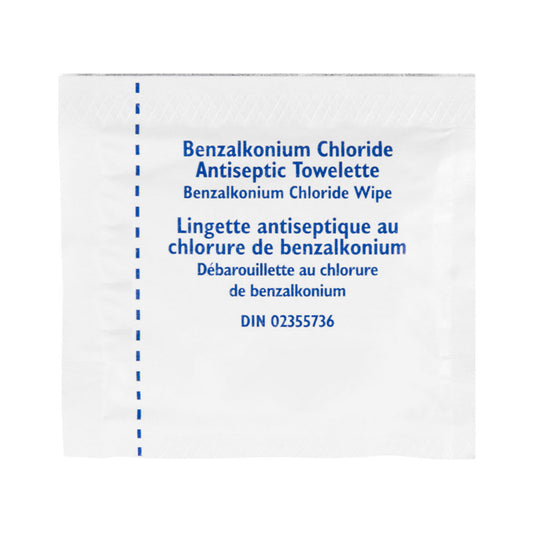 Lingettes antiseptiques Wasip BZK - Paquet de 10