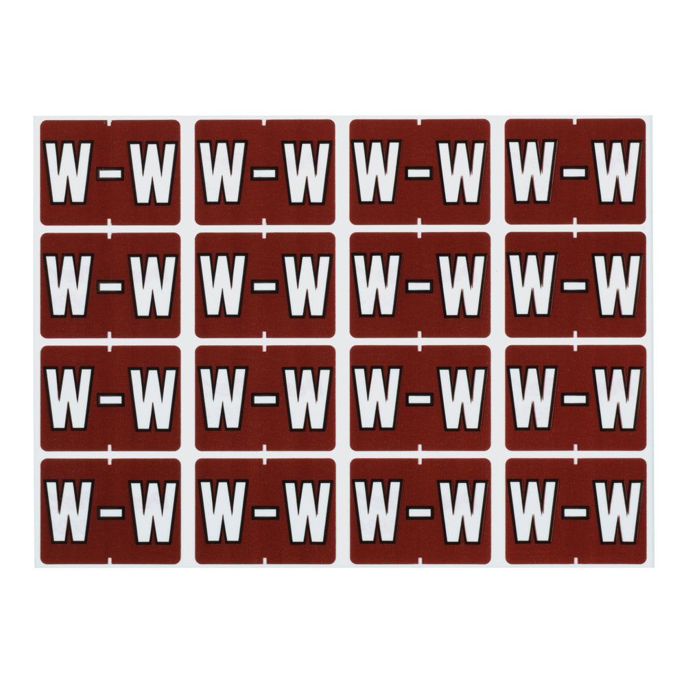 Pendaflex A-Z Brown End Tab Filing Labels - W - 240 Pack